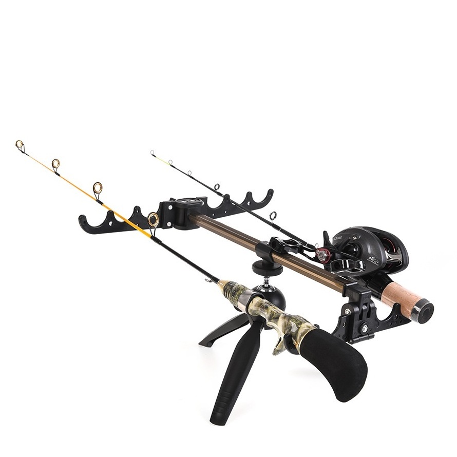 Ice Fishing Rod Holder Winter Bracket Folding Fishing Rod Tripod Aluminum Fishing Rod Tripod