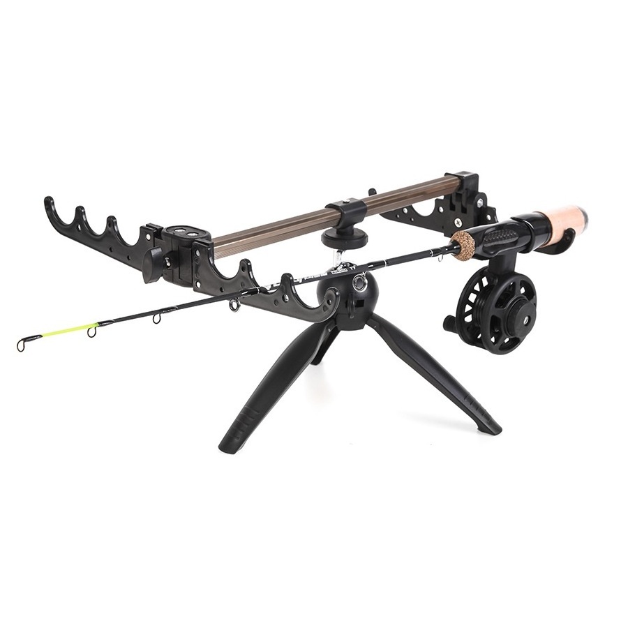 Ice Fishing Rod Holder Winter Bracket Folding Fishing Rod Tripod Aluminum Fishing Rod Tripod