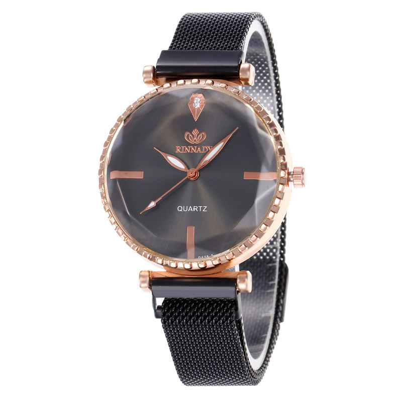 WJ-8557 Simple Charming Multicolor Stylish Ladies Wrist Watch Stainless Steel Net Belt fashion Popular Quartz Women Watch