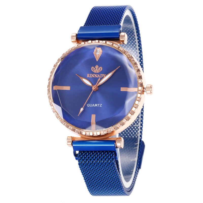 WJ-8557 Simple Charming Multicolor Stylish Ladies Wrist Watch Stainless Steel Net Belt fashion Popular Quartz Women Watch