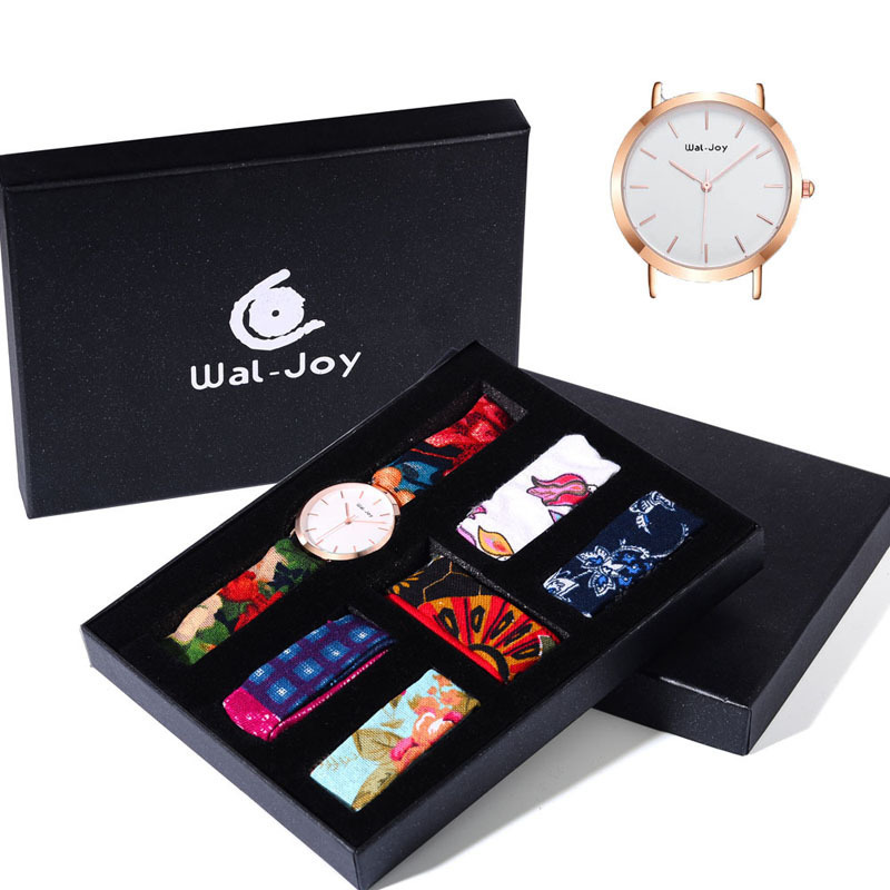 WJ9019 Wal-Joy Brand Braided Strap Luxury Gift Watch Set for Girls Women Designers Watches Birthday Wedding Gift Watch