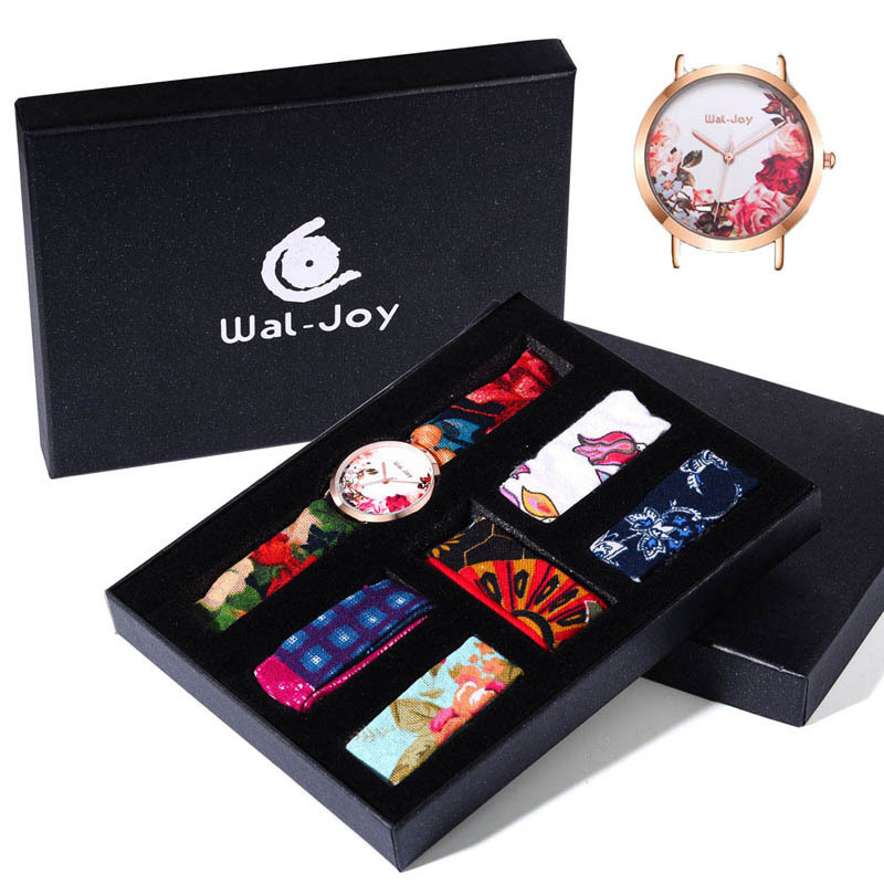 WJ9019 Wal-Joy Brand Braided Strap Luxury Gift Watch Set for Girls Women Designers Watches Birthday Wedding Gift Watch