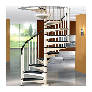 Factory direct sales modern wood stairs customized used spiral staircase