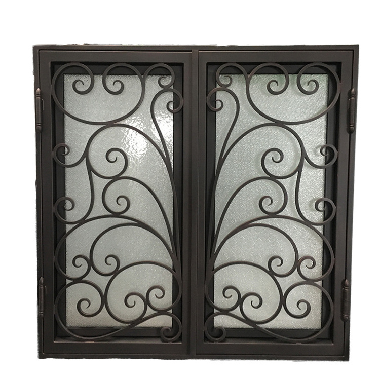 Production wrought iron window railing galvanized cast iron window guards