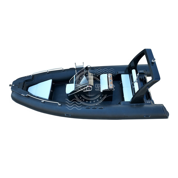 luxury yacht 20Feet 5.8m rib 580 inflatable boat with motor for sale