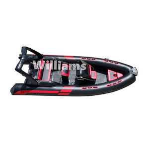 Best selling  boat fiberglass 20ft fishing inflatable boat with steering wheel rib boat hypalon 580