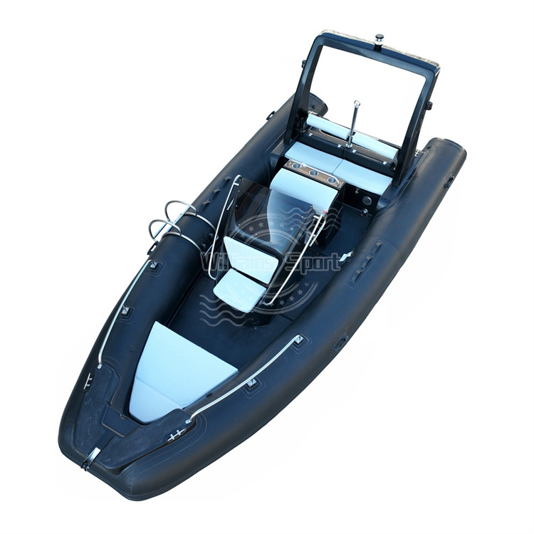 luxury yacht 20Feet 5.8m rib 580 inflatable boat with motor for sale