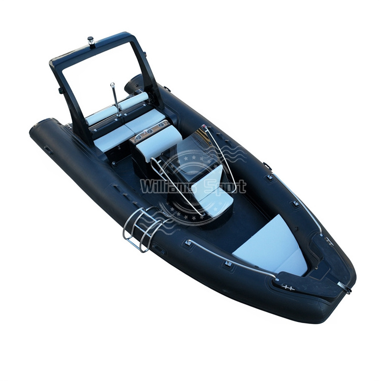 luxury yacht 20Feet 5.8m rib 580 inflatable boat with motor for sale