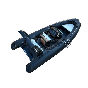 luxury yacht 20Feet 5.8m rib 580 inflatable boat with motor for sale