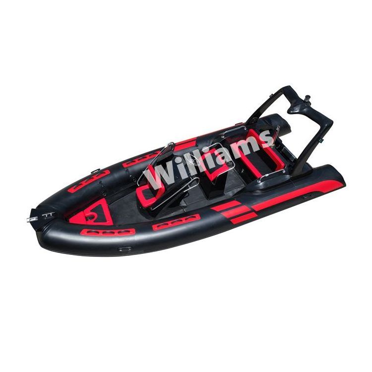 Best selling  boat fiberglass 20ft fishing inflatable boat with steering wheel rib boat hypalon 580