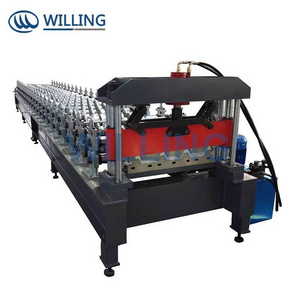 Combined two layers  glazed tile aluminium roofing panel making roll forming machine