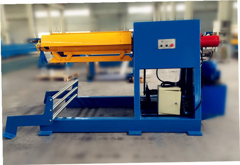 Aluminum Steel Coil Manual Uncoiler Decoiler Machine /hydrualic uncoiler with coil car