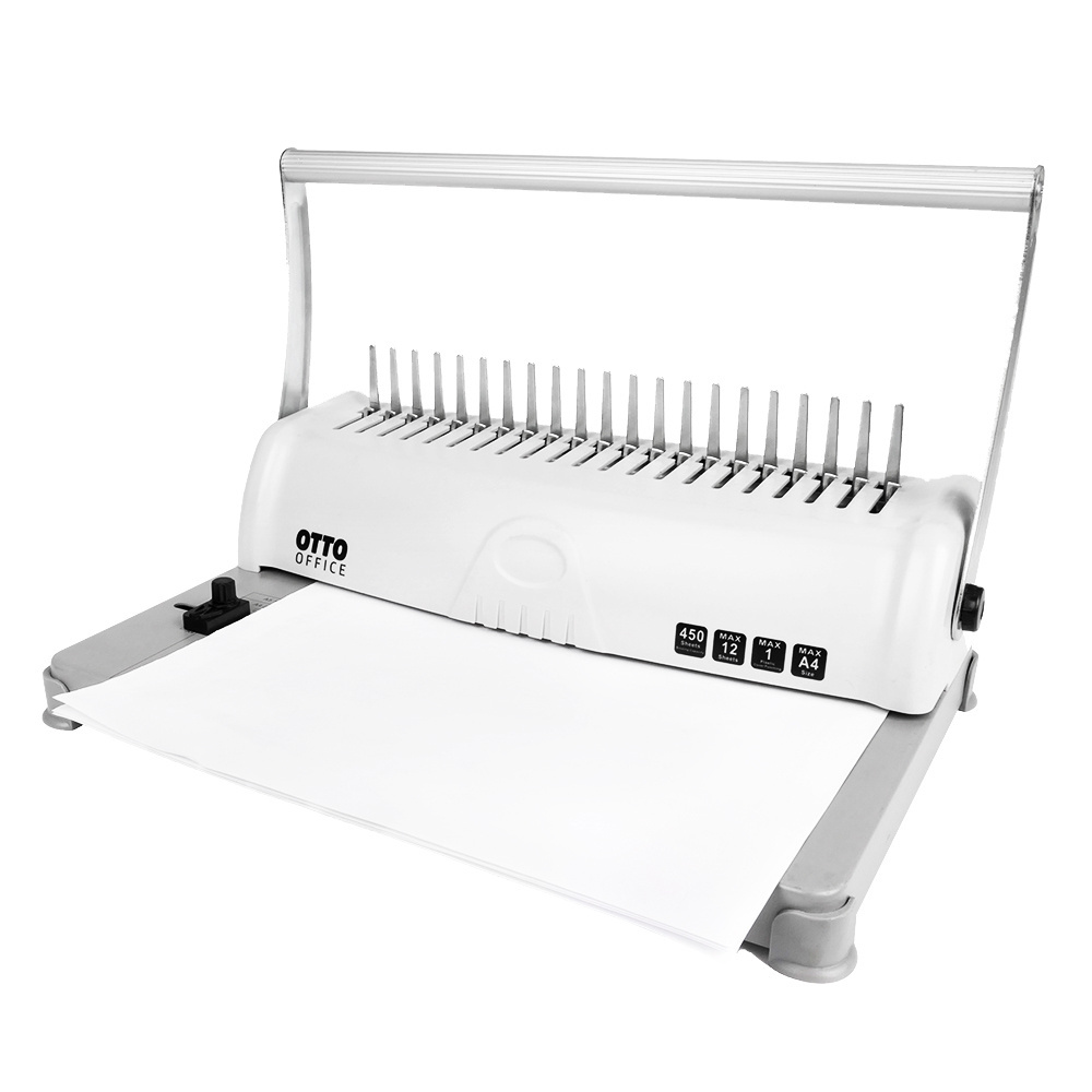 Hot Sale Manual Plastic Comb Binding Machine A4 Size Comb Binder Packing 21 Holes Paper Netbook Binding Machine