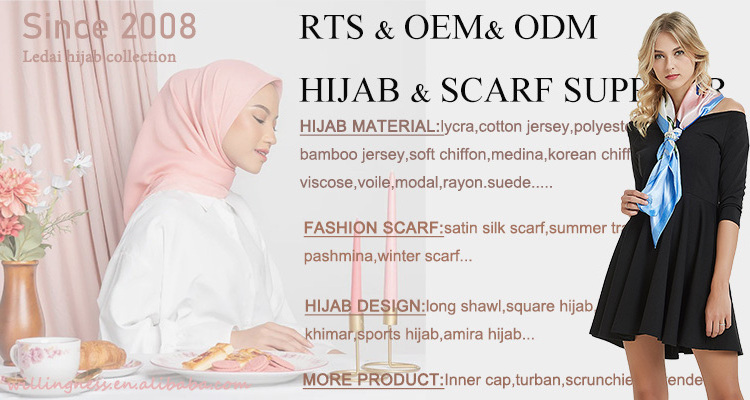 Matching set  fashion  Chiffon Scarf  Shawl With Matching Color Underscarf Two Piece Hijab Set Ethnic Scarves Hijab with hat cap