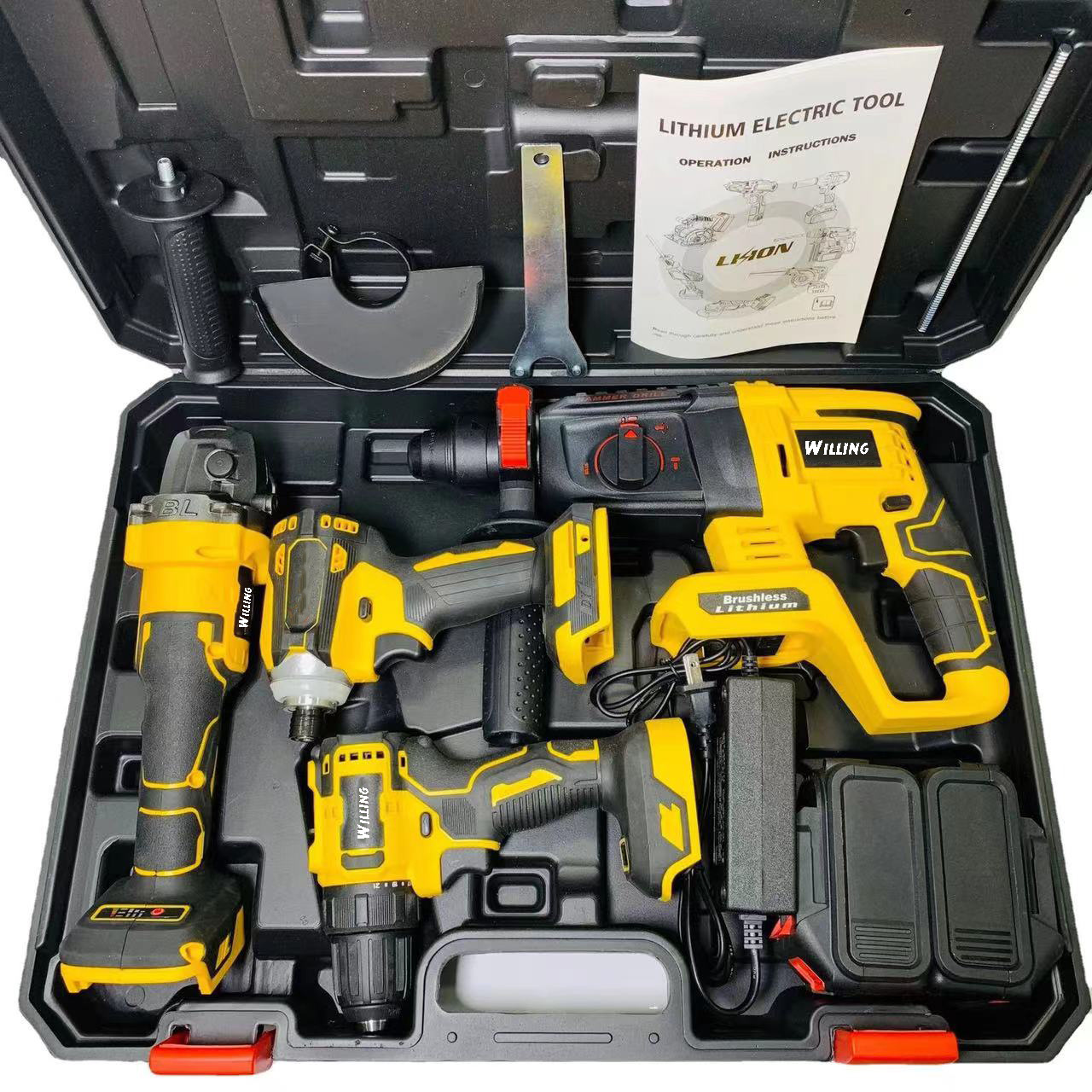 Willing Tools Cordless electric power drills hand  portable screwdriver cordless drill machine power tools tool sets combo kit