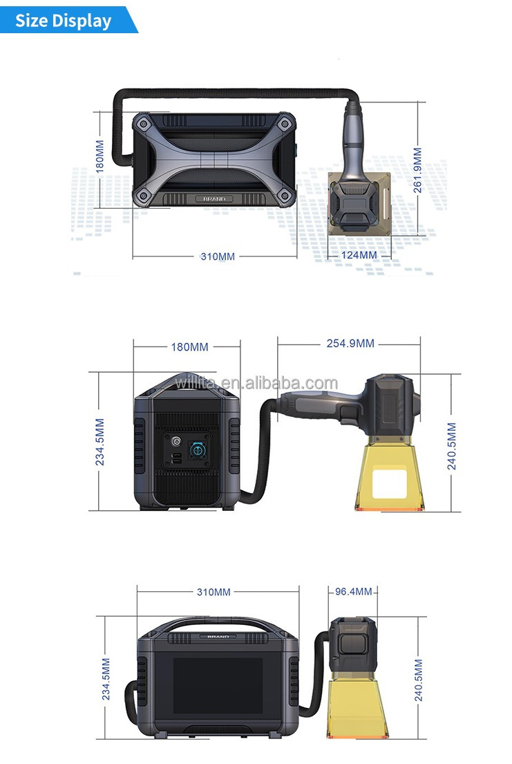 Handheld Portable Mini Fiber Laser Marking Machine For Metal Laser Etcher Printer 20w 30w Deep Engraving Laser Etching