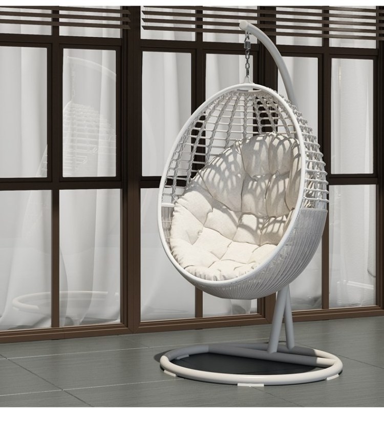 Patio Furniture High Quality Hanging Type Swing Chair Fashionable Egg chair with stand Outdoor Furniture