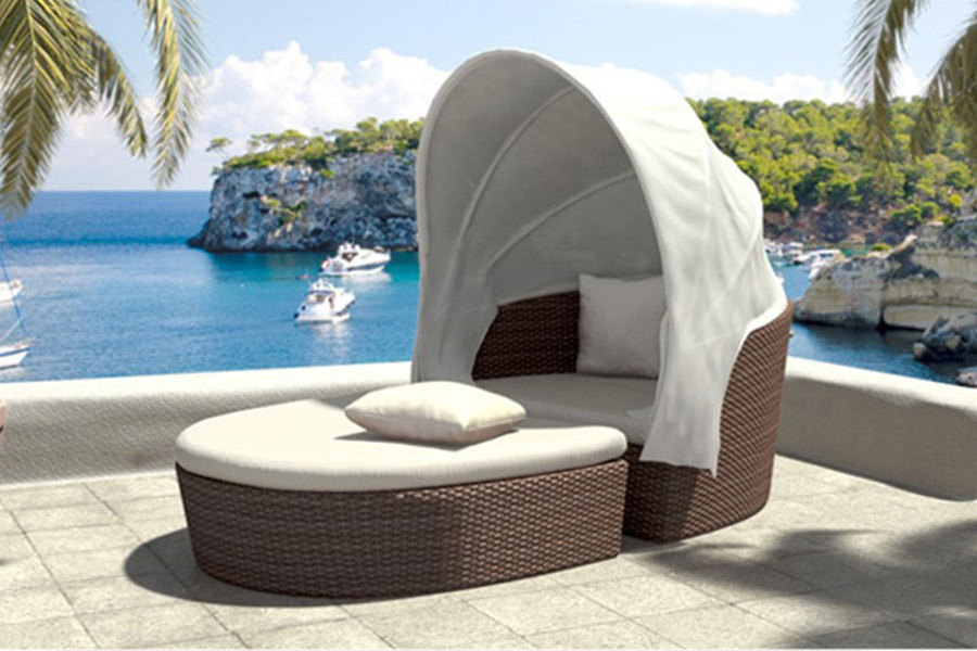 Modern Luxury  Patio Furniture Single Chair  Waterproof Fabric Steel Frame Stool Lounge Chair Set