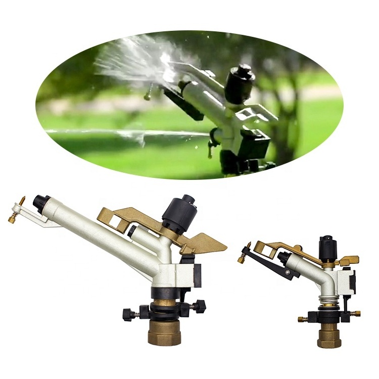 Other Watering Adjustable 1.5 Inch Metal Gun Agriculture Sprinkler Irrigation Garden Water Guns