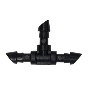 Drop Shipping New Type T Barbed For 4/7 Mm Tube Projecting Barbs Tee For Garden Drip Irrigation Hose Connector Barbed Tee