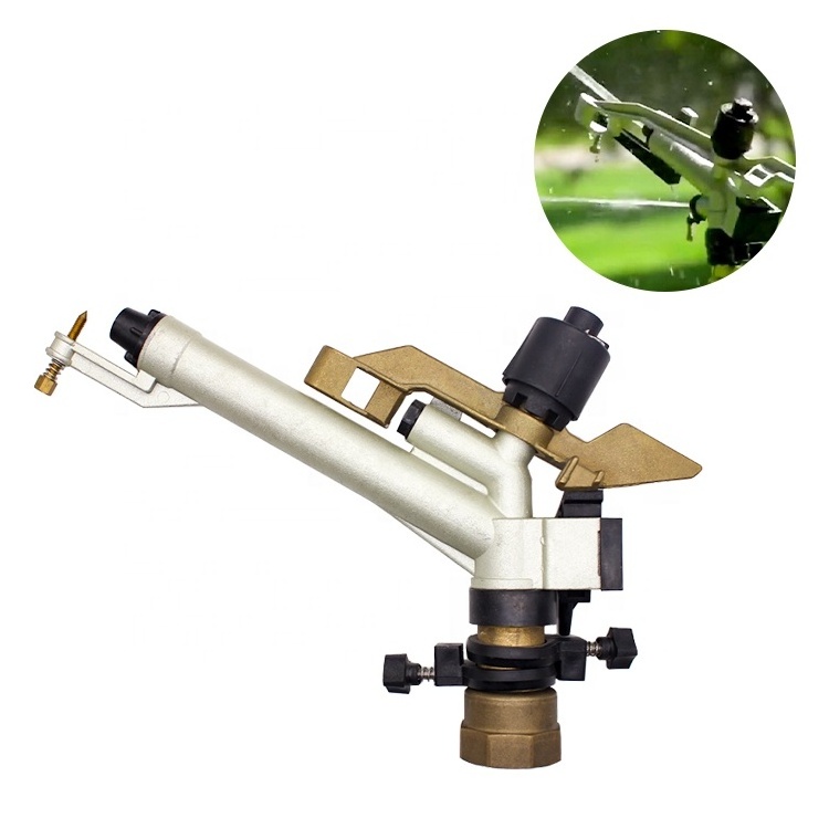 Other Watering Adjustable 1.5 Inch Metal Gun Agriculture Sprinkler Irrigation Garden Water Guns