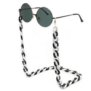 fashion multi colored custom designer acrylic glasses chains sunglasses chain reading glasses holder