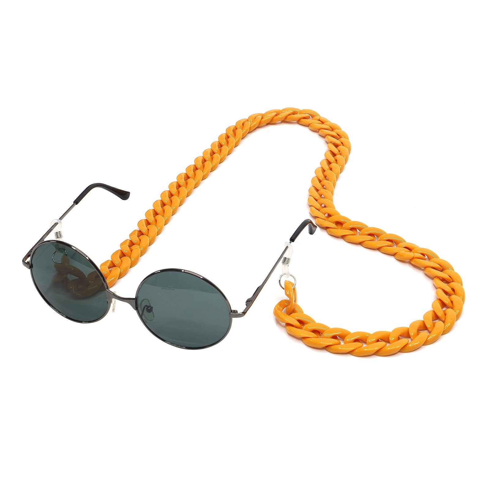 fashion multi colored custom designer acrylic glasses chains sunglasses chain reading glasses holder