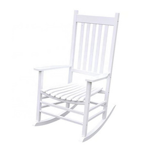 HE-1299, Outdoor Leisure Wooden Popular Customized Color Solid Wood Rocking Chair For Patio Garden Porch Rocker Chair