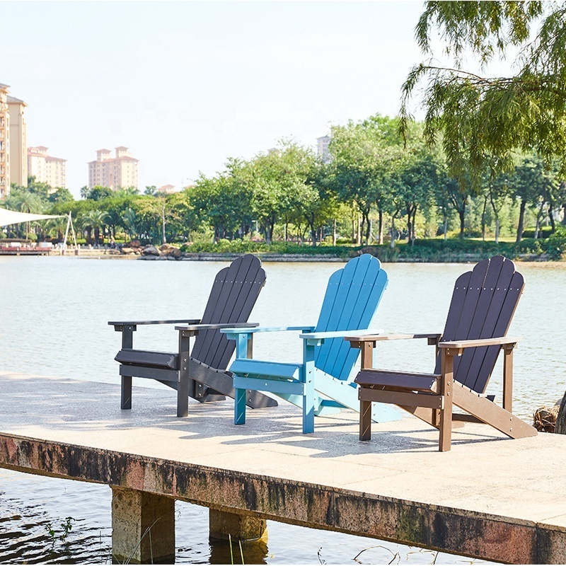 HE-563,Customized Outdoor Plastic Adirondack Chair Patio Beach Chair HDPE Deck Chairs For More Colour Option With Top Quality