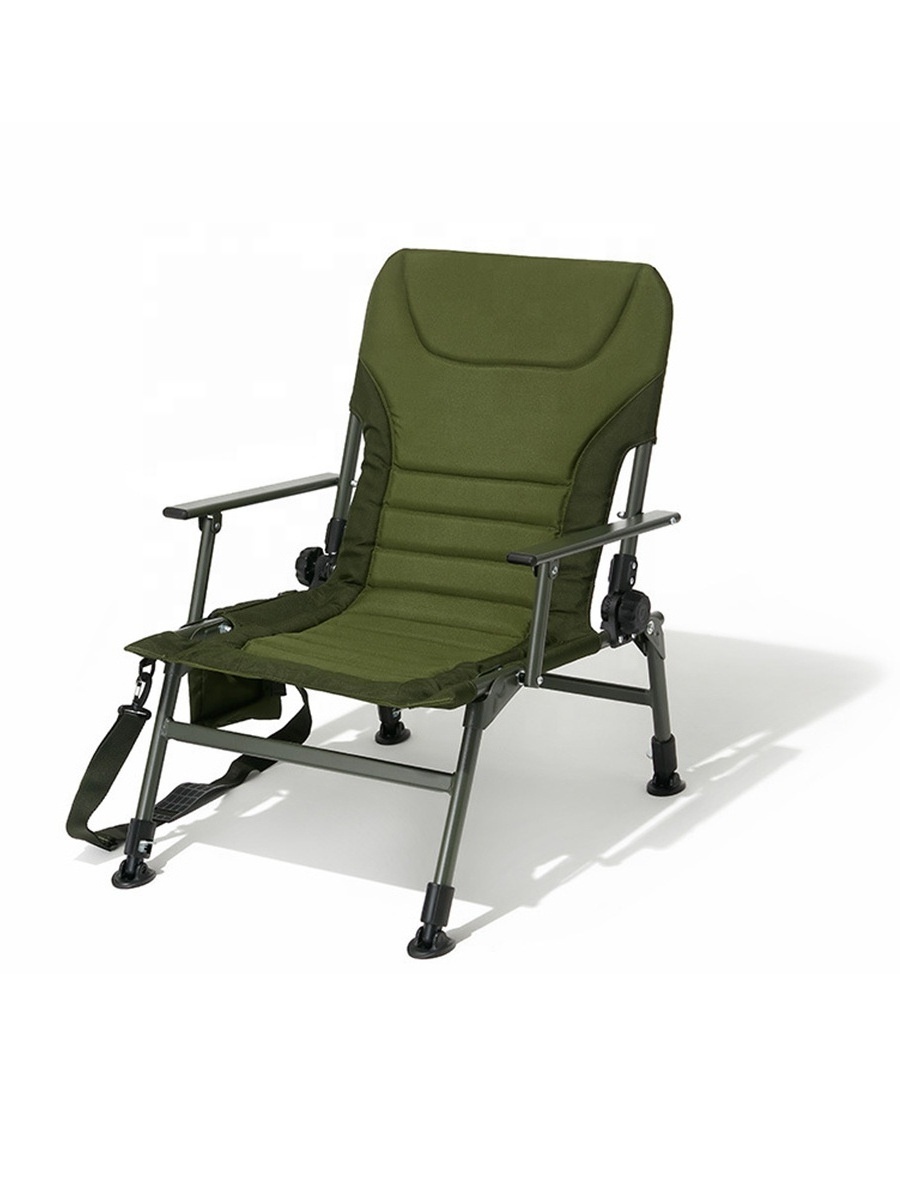 HE-1313,Manufactory Fishing Chairs with Rod Holder Folding Ice Fishing Chair Outdoor Camping Chair Leg Adjustable with Bag