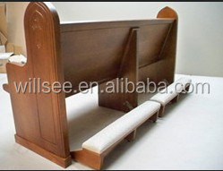 CH-B095, Manufactory Customized Wooden Church Benches Pew Chairs Church Furniture for Sale