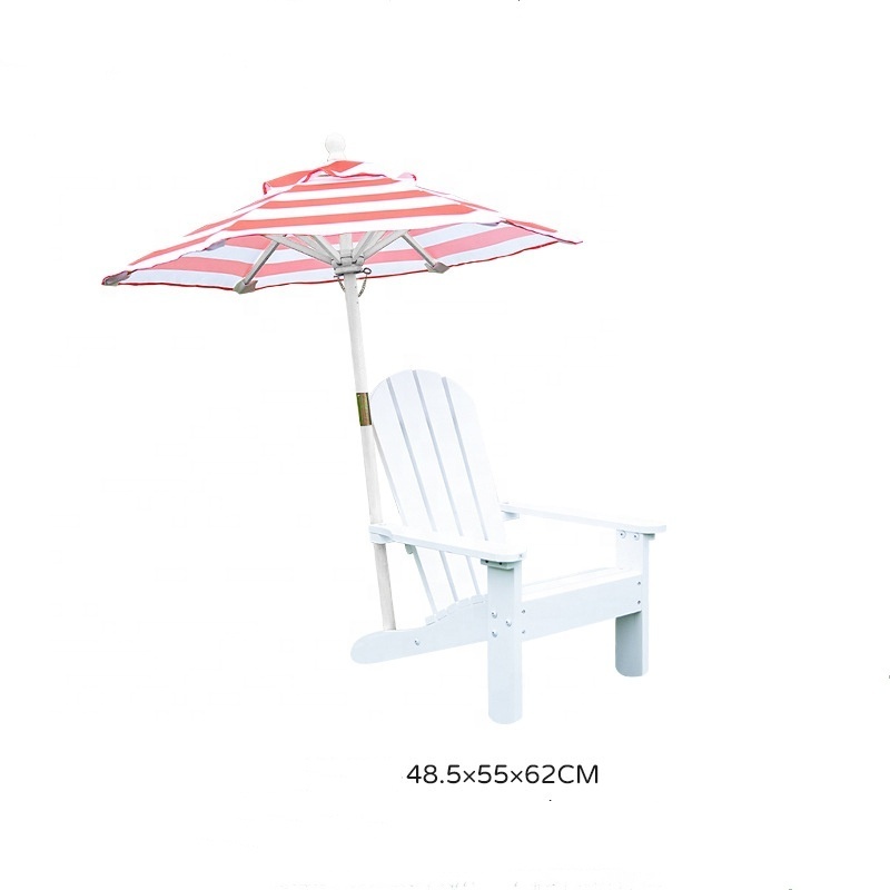 HE-567,Manufactory Children Outdoor Fir Wood Adirondack Chair Patio Beach Chair Wood Deck Chairs  Kids With Umbrella