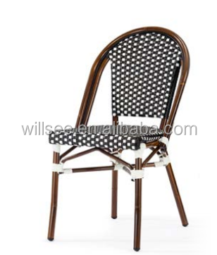 OTA-200779,Aluminum Bamboo Outdoor Rattan Metal Chair Patio Garden Rattan Metal Coffee or Dinning Chairs Classic Coffee Chair