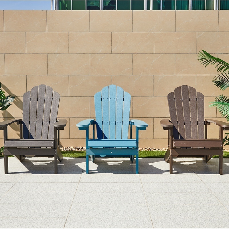 HE-563,Customized Outdoor Plastic Adirondack Chair Patio Beach Chair HDPE Deck Chairs For More Colour Option With Top Quality