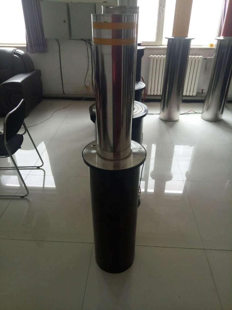 KSB-1204,Manufacturer 304 Stainless Steel Semi-Automatic Hydraulic Rising Street Warning Safety Retractable Road Traffic Bollard