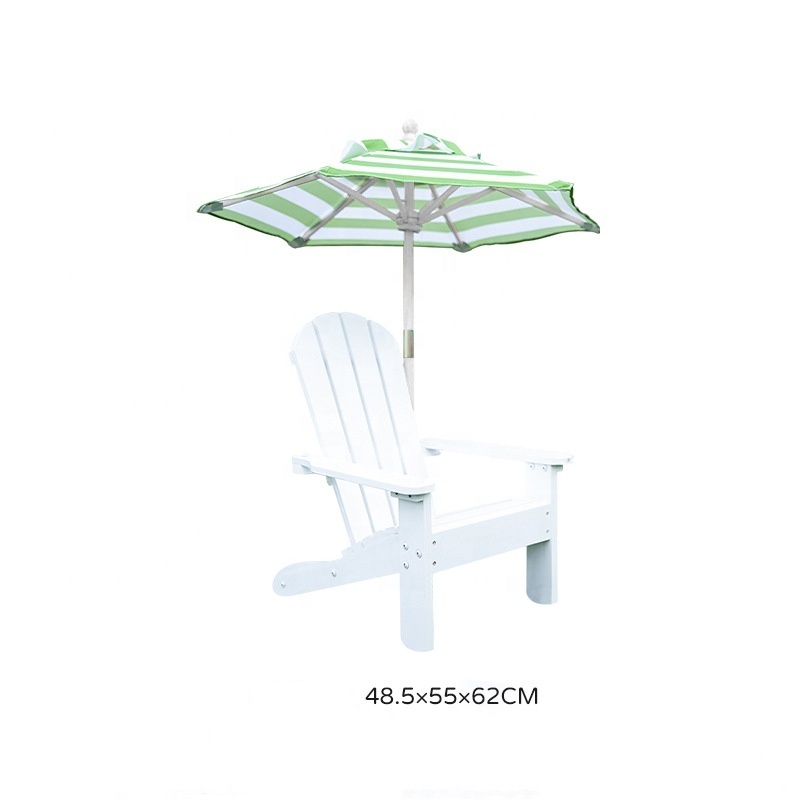 HE-567,Manufactory Children Outdoor Fir Wood Adirondack Chair Patio Beach Chair Wood Deck Chairs  Kids With Umbrella