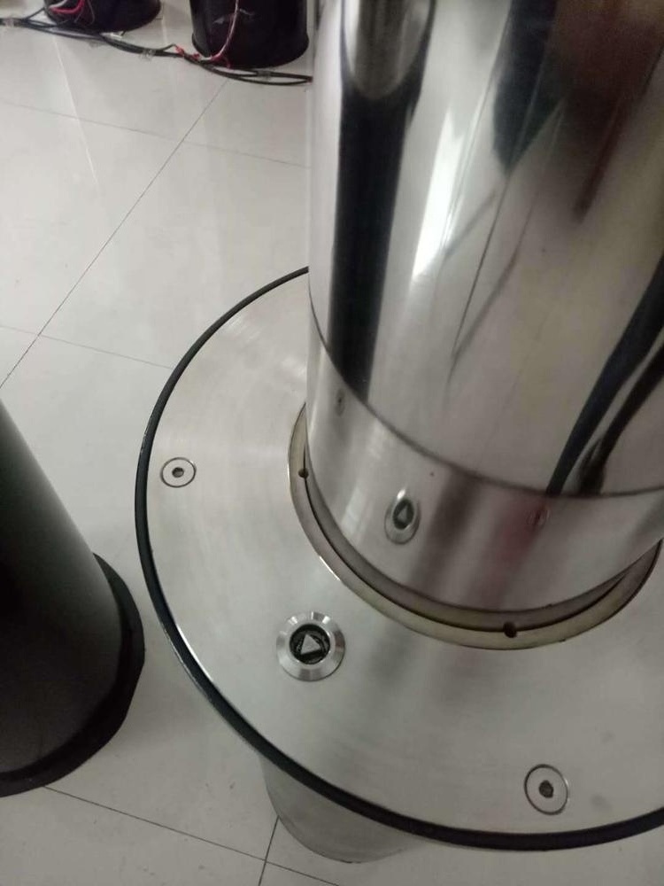 KSB-1204,Manufacturer 304 Stainless Steel Semi-Automatic Hydraulic Rising Street Warning Safety Retractable Road Traffic Bollard