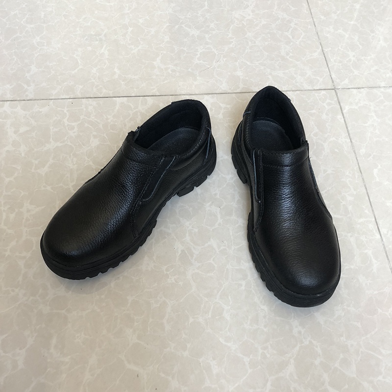 BSS-1001,High Quality & Most Cheapest No shoelaces Leather Steel Toe Slip-On Safety Shoes With Steel Toecap And Steel Plate