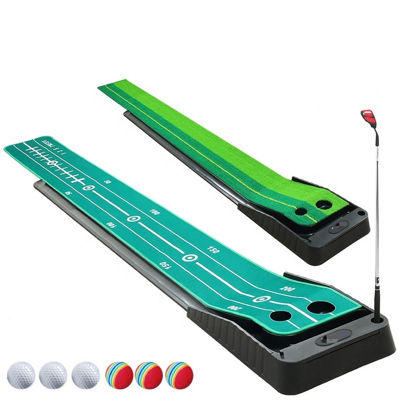 HLM1012 Hot Sale Outdoor Indoor mini Golf Putting Green & mini Golf Course mini Mat Artificia Turf Golf Putting Mat Carry Bag