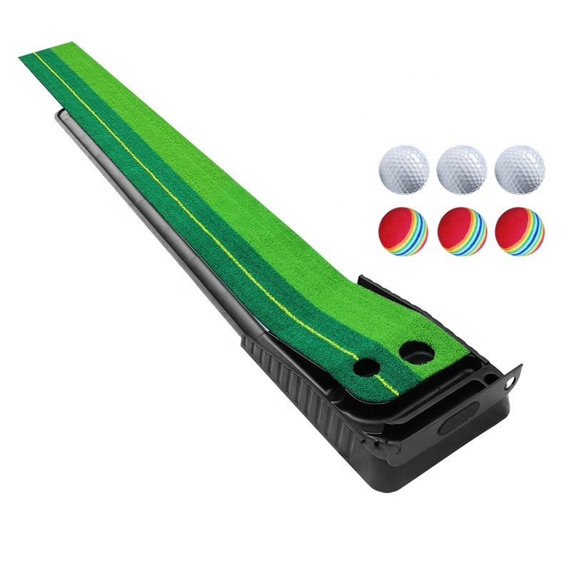 HLM1012 Hot Sale Outdoor Indoor mini Golf Putting Green & mini Golf Course mini Mat Artificia Turf Golf Putting Mat Carry Bag