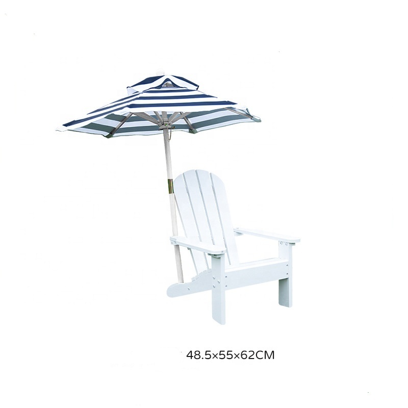 HE-567,Manufactory Children Outdoor Fir Wood Adirondack Chair Patio Beach Chair Wood Deck Chairs  Kids With Umbrella