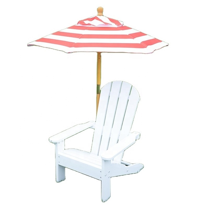 HE-567,Manufactory Children Outdoor Fir Wood Adirondack Chair Patio Beach Chair Wood Deck Chairs  Kids With Umbrella