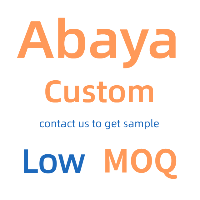 Custom Abaya Low MOQ High Quality Clothing Dubai Qatar Abayas Designs Muslim Open abaya