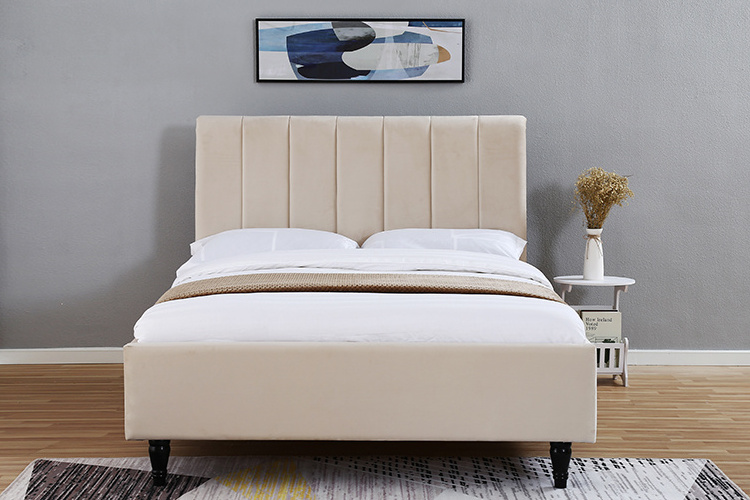 Willsoon Soft Fabric Bed Headboard Rounded and Curved Design for Upholstered Beds for Bedroom Furniture Enhancement