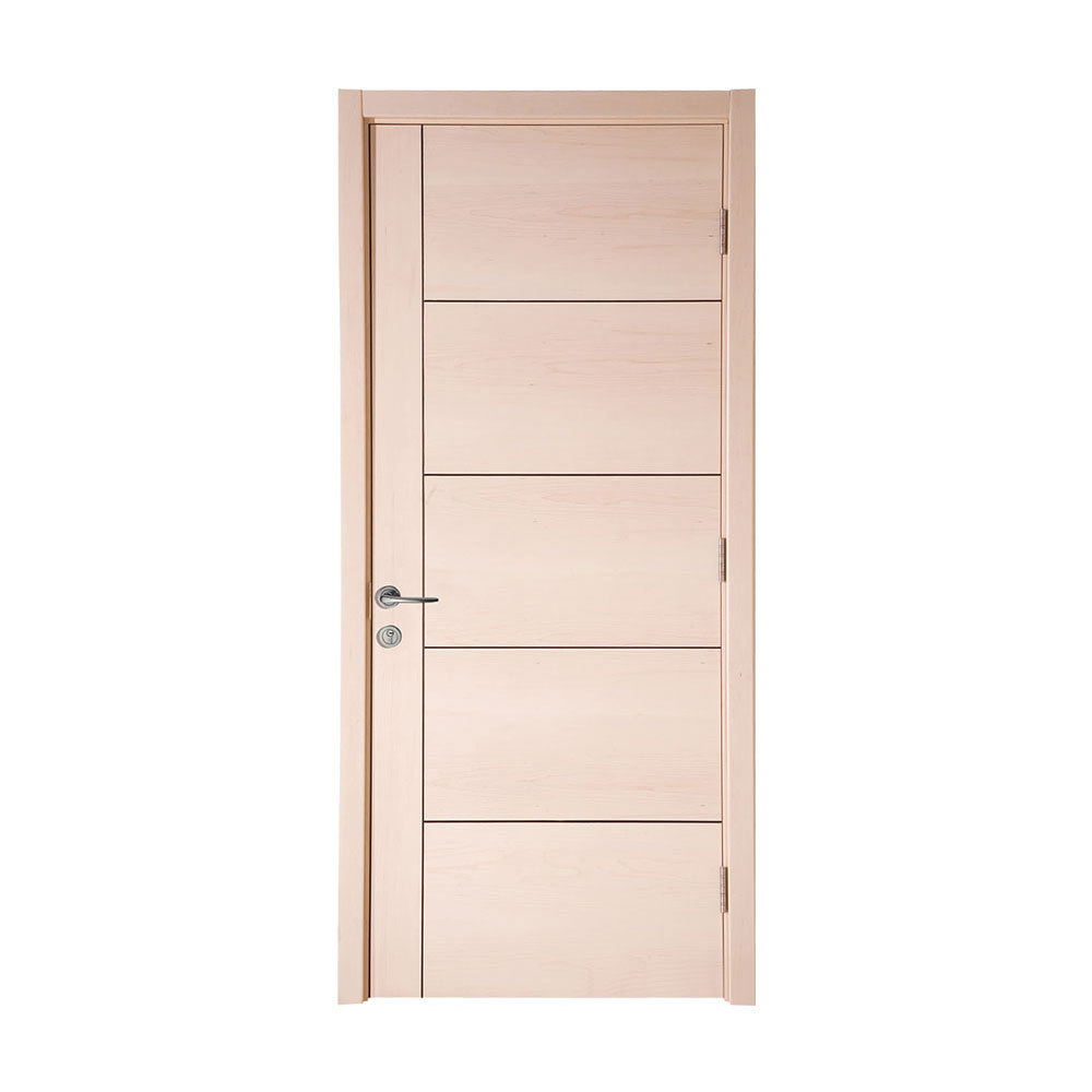 Fancy MDF wood horizontal line interior room doors for hotel