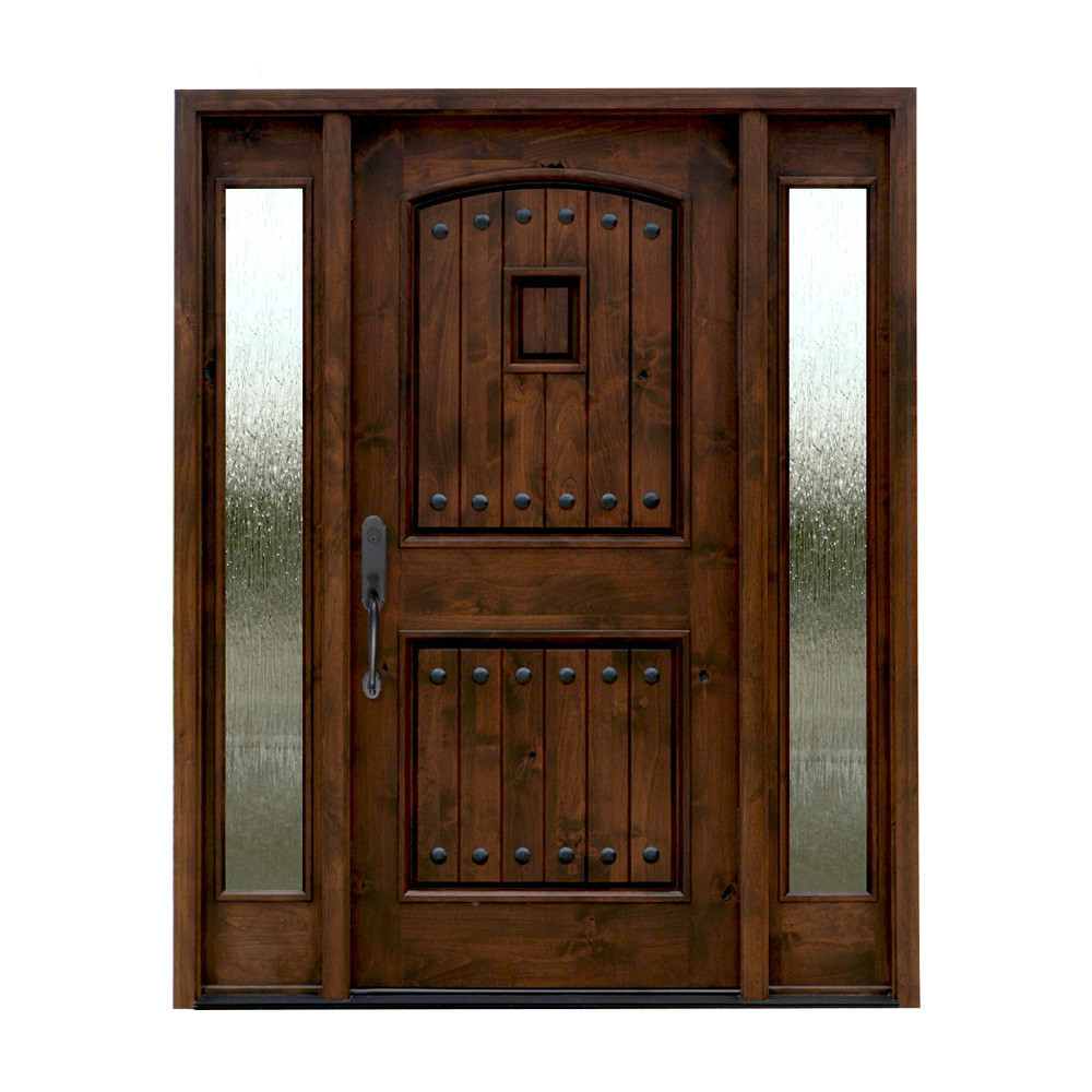 Double Sidelights Design Doors Front Entry Glass Insert Solid Wood Door Lowes Wrought Iron Front Doors