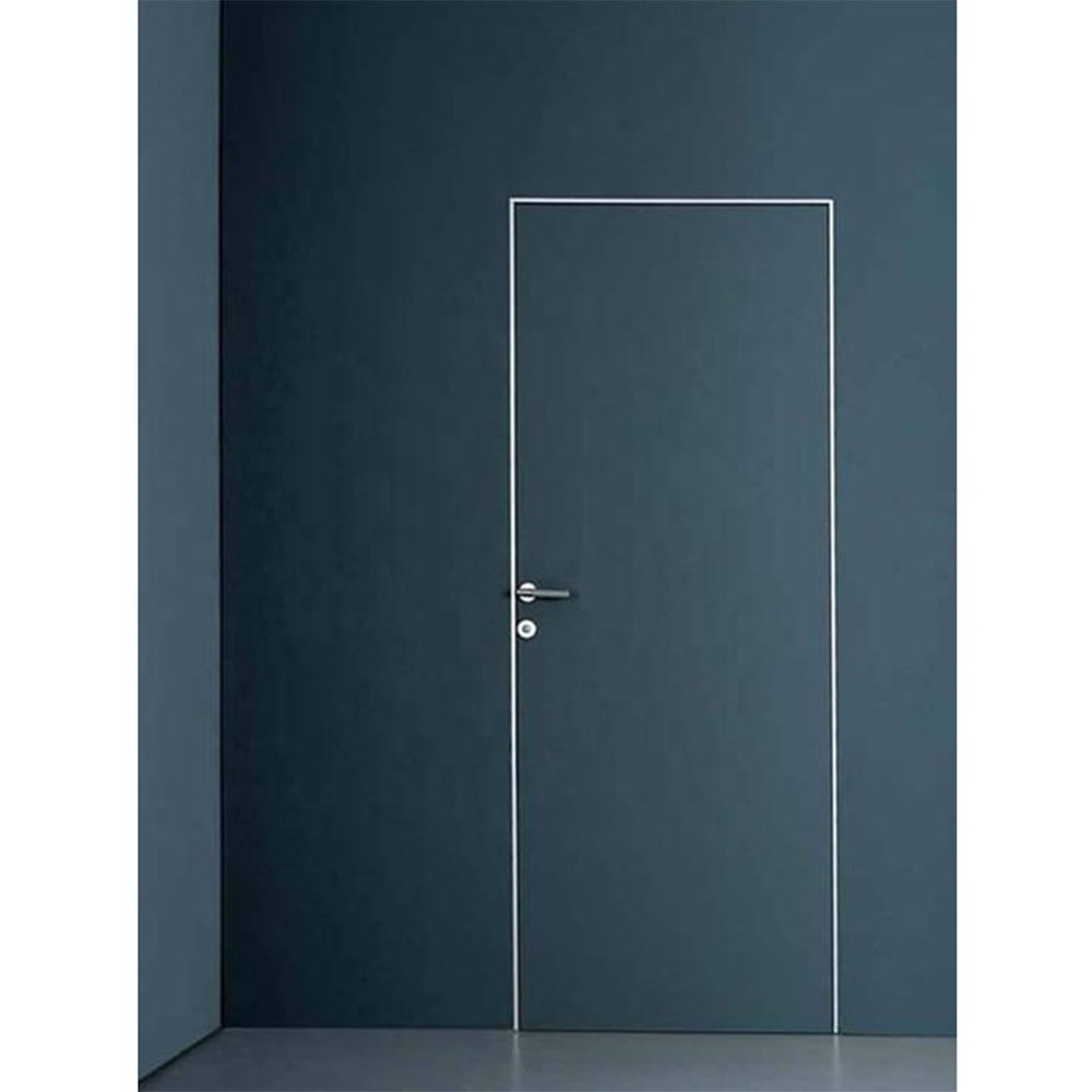 flush mounted high-end secret room wooden Invisible doors internal concealed integrated hidden hinged door