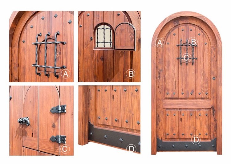 Europe Single Open Wrought Iron Security Doors Steel Wood Door Cast Iron Wood Stove Doors