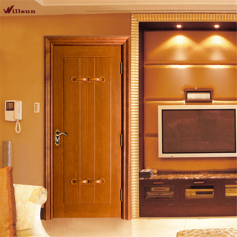 Fancy design sound proof modern bedroom furniture designs single leaf wooden door