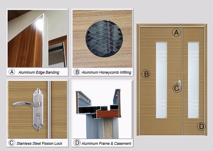 Used commercial aluminum frame glass front entry door for sale